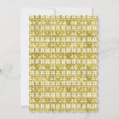 ゴールドフォイルに黒シルエットクリスマスツリー (裏面)