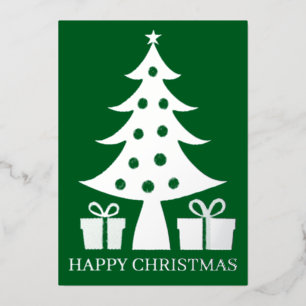 ゴールドフォイルのクリスマスカード 箔シーズンカード