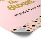 ゴールドフォイルのスクリプト卒業は甘いグラード徴候 ポスター (角)