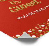 ゴールドフォイルのスクリプト卒業は甘いグラード徴候 ポスター (角)