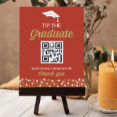 ゴールドフォイルのスクリプト紙吹雪先端の大学院の看板 ポスター