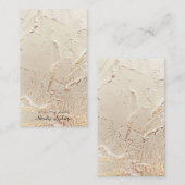 ゴールドフォイルのテクスチャイヤリングカード コーリングカード (正面/裏面)