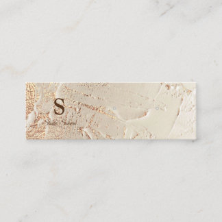 ゴールドフォイルのテクスチャミニイヤリングカード スキニー名刺