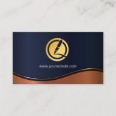 ゴールドフォイルのペンロゴ 予約カード (正面)