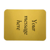 ゴールドフォイルを追加あなたのカスタムメッセージ文字ヘレグリッター マグネット (横)