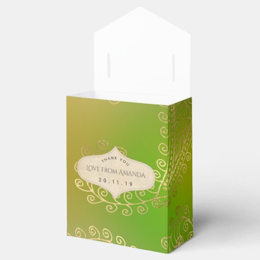 ゴールドフォイルアラビアンナイトテーマパーティー フェイバーボックス (オープン)