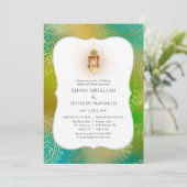 ゴールドフォイルアラビアンボリウッドリハーサルディナー 招待状 (スタンド正面)