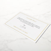 ゴールドフォイルアートセールサンキューカードテンプレート 箔シーズンカード (回転した状態)