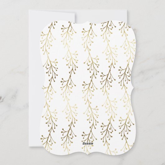 ゴールドフォイルイメージハッピーホリデーズカンパニーカード シーズンカード (裏面)