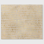 ゴールドフォイルエジプトをテーマにしたパーティー ラッピングペーパー (フラット)