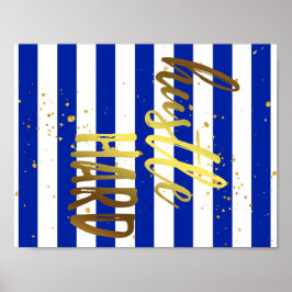 ゴールドフォイルエフェクトハッスル懸命ポスター ポスター