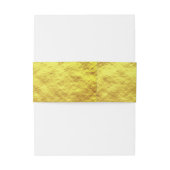 ゴールドフォイルエレガントなウェディング空白のパーソナライズトレンディー 招待状ベリーバンド (裏面例)