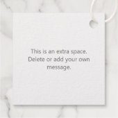 ゴールドフォイルカスタムプレインエレガントホワイト フェイバータグ (裏面)