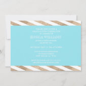 ゴールドフォイルカラーブロックの卒業招待状 招待状 (裏面)