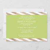 ゴールドフォイルカラーブロックの卒業招待状 招待状 (裏面)