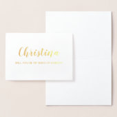 ゴールドフォイルカード | 私のメイド・オブ・オーナー（花嫁付き添い人） 箔カード (ディスプレー)