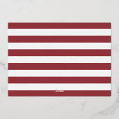 ゴールドフォイルカ航海のニリハーサルディナー 箔招待状 (裏面)