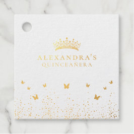 ゴールドフォイルキンセアニラエメラルドグリーンフローラ フェイバータグ