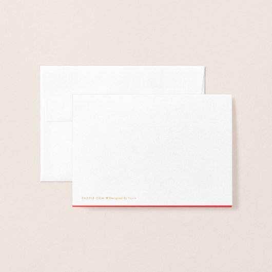 ゴールドフォイルクラウンミニカード – ありがとう 箔カード (裏面封筒付き)