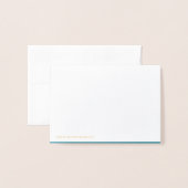 ゴールドフォイルクラウンミニカード – ありがとう 箔カード (裏面封筒付き)