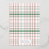 ゴールドフォイルクリスマスパーティの招待状 箔招待状 (裏面)