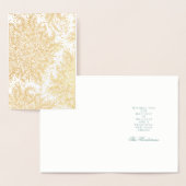 ゴールドフォイルクリスマスホリデースノーグリーティングカード 箔カード (ディスプレー)