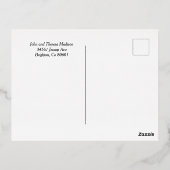 ゴールドフォイルクリスマス出生ポストカード 箔シーズンポストカード (裏面)