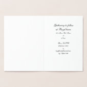 ゴールドフォイルクロス招待状 箔カード (内部)