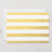 ゴールドフォイルグラマー |エレガントなウェディング招待状 招待状 (裏面)