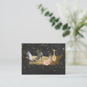 *~*ゴールドフォイルグリッターヒール爪、 ネイルポーランド香水 名刺 (スタンド正面)