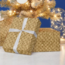 ゴールドフォイルグリッター水玉模様モノグラムのクリスマス