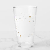 ゴールドフォイルグリッター紙吹雪卒業パーティカスタムー タンブラーグラス (裏面)