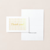 ゴールドフォイルサンキューカード 箔カード (ディスプレー)