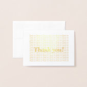 ゴールドフォイルサンキューカード 箔カード (封筒付き正面)