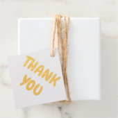 ゴールドフォイルサンキューユーはっきりした文字 フェイバータグ (箱)