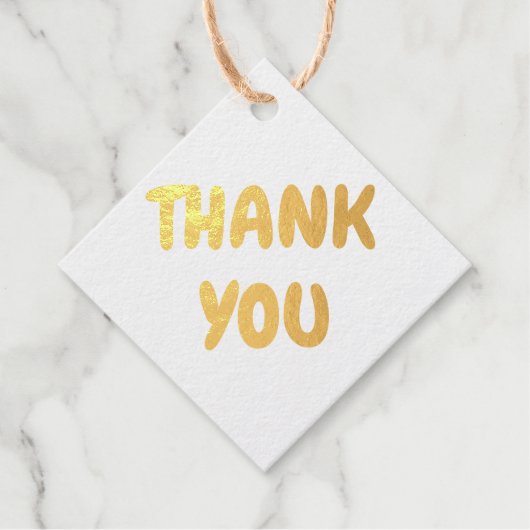 ゴールドフォイルサンキューユーはっきりした文字 フェイバータグ (正面)