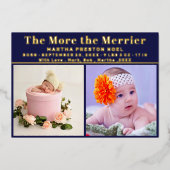 ゴールドフォイルザモアザメリー誕生フォイルホリデイ 箔シーズンカード (正面)