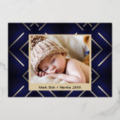 ゴールドフォイルザモアザメリー誕生フォイルホリデイ 箔シーズンカード (裏面)