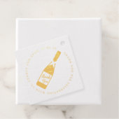 ゴールドフォイルシャンパン感謝していボトルユー フェイバータグ (箱)