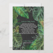 ゴールドフォイルジャングルサファリアニマルシャワー招待状 招待状 (裏面)