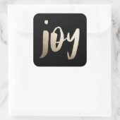 ゴールドフォイルジョイギフトラベルステッカー スクエアシール (バッグ)