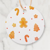 ゴールドフォイルジンジャーブレッドマンメリークリスマス フェイバータグ (裏面)