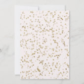 ゴールドフォイルスウィート16誕生日バルーンパーティーピンク 招待状 (裏面)