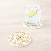 ゴールドフォイルスクライブルサークルシックモダンコースター コースター (側面)