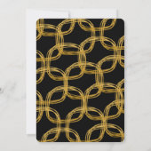 ゴールドフォイルスクライブルサークルシック結婚式招待状 招待状 (裏面)