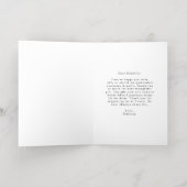 ゴールドフォイルスクリプトフォト卒業サンキューカード 箔グリーティングカード (内側レイダウン)