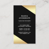 ゴールドフォイルスターズ紙吹雪レインボーハイヒール 名刺 (裏面)