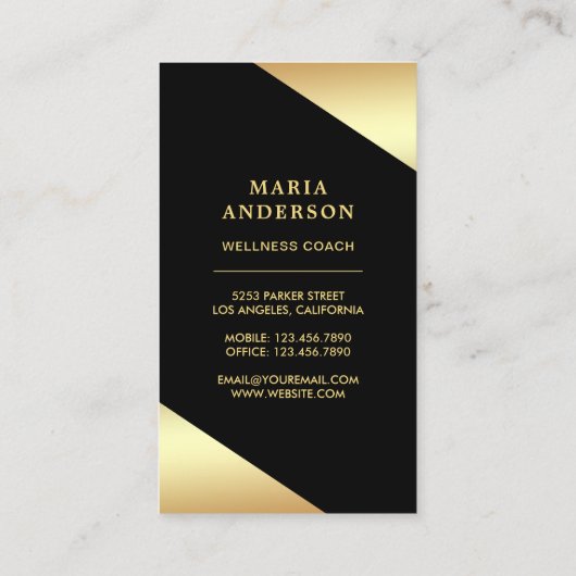 ゴールドフォイルスターズ紙吹雪金ゴールドトンフライ 名刺 (裏面)