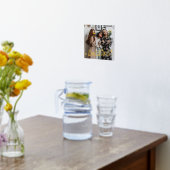 ゴールドフォイルスター&ハートの写真 箔ポスター (レイダウン (キッチン))