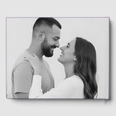 ゴールドフォイルストライプス結婚ゲストブック写真テンプレート ゲストブック (裏面)